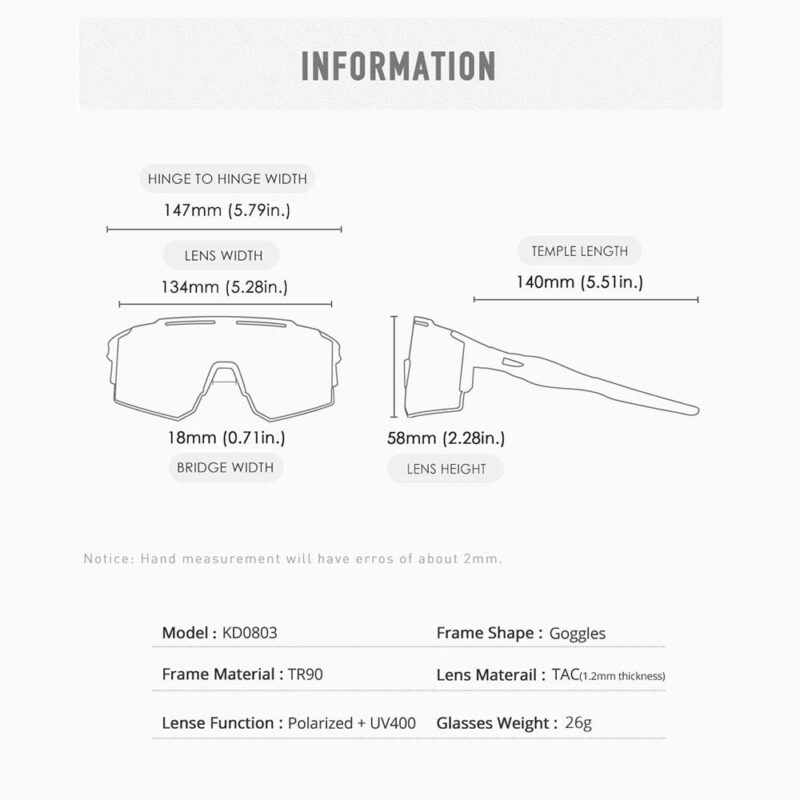 Lentes de sol polarizados KD0803
