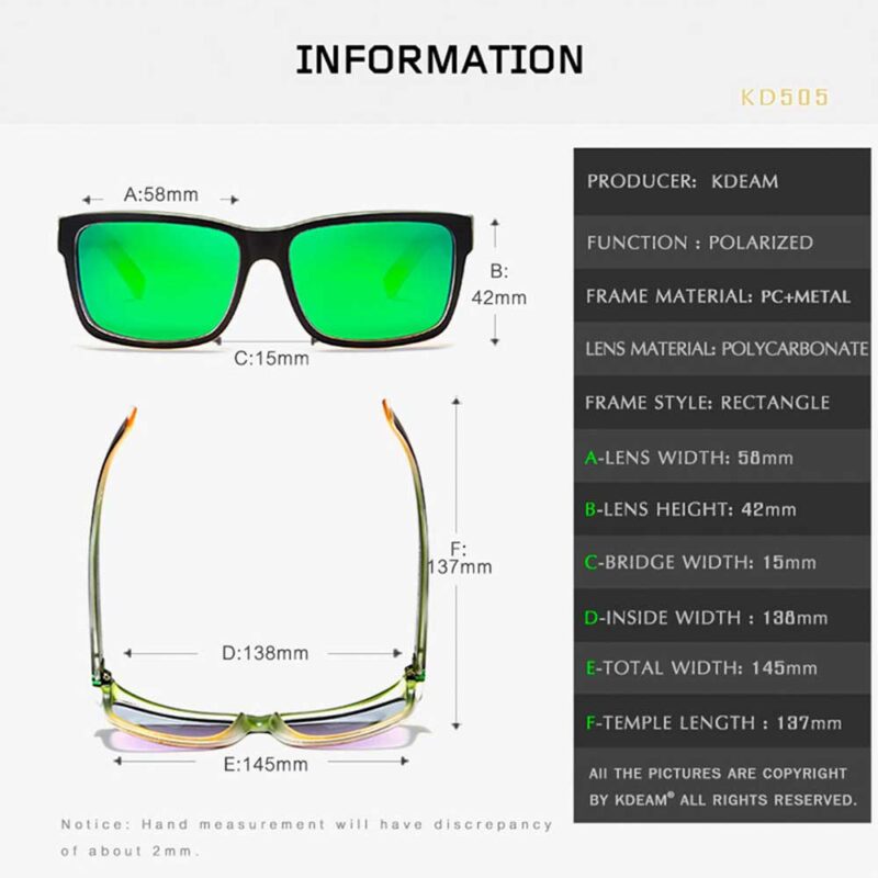 lentes de sol polarizados kd505